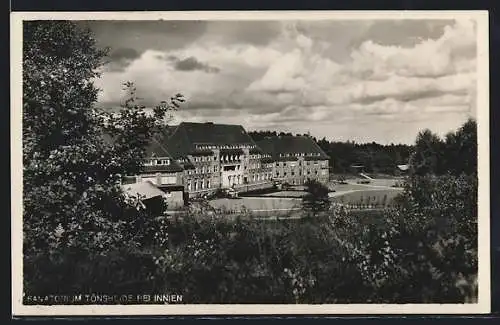 AK Tönsheide bei Innien, Blick auf das Sanatorium