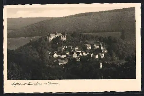 AK Neuweilnau im Taunus, Ortsansicht inmitten von Wäldern