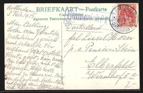 AK Rotterdam, Maasbruggen, Strassenbahn