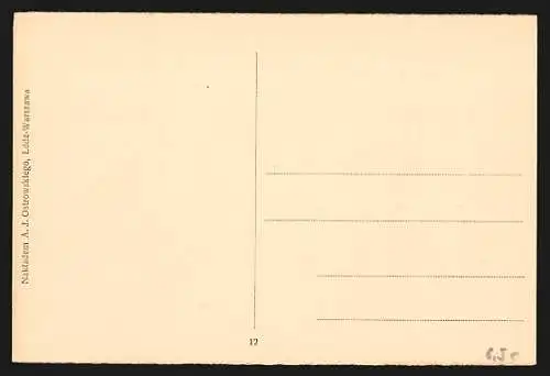 AK Warschau, eine Strassenbahn auf der Marschallkowskastrasse