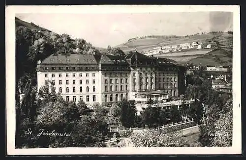 AK St. Joachimstal, Ansicht vom Kurhaus-Hotel