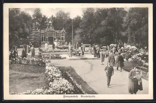 AK Franzensbad, An der Glauberquelle