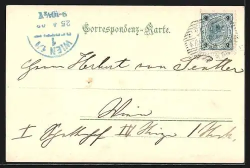 AK Karlsbad, An der Mühlbrunnen-Colonnade