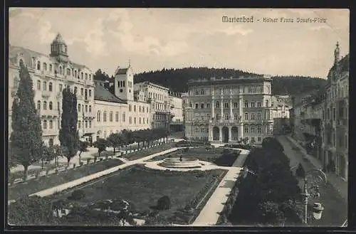 AK Marienbad, Kaiser Franz Josefs-Platz