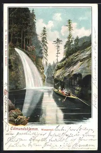 AK Edmundsklamm, Partie am Wasserfall