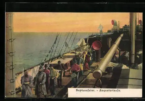 AK Neptunsfeier, Aequatortaufe