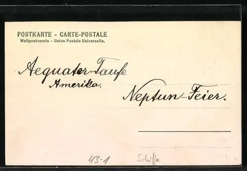 AK Neptunsfeier, Aequatortaufe