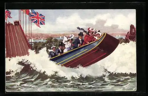 Künstler-AK London, Earl's Court, the Chute Boat