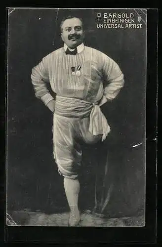 AK Bargold, Einbeiniger Universal Artist, Behinderter, Variete