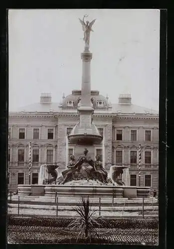 AK Innsbruck, Blick zum Vereinigungsbrunnen