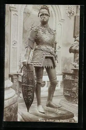 Foto-AK Fritz Gratl, König Arthur von England