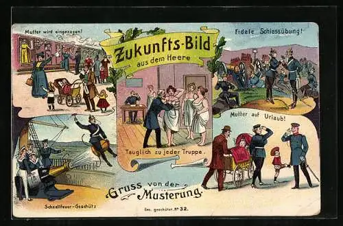 AK Zukunftsbild der Artillerie, Frauen bei Schiessübungen