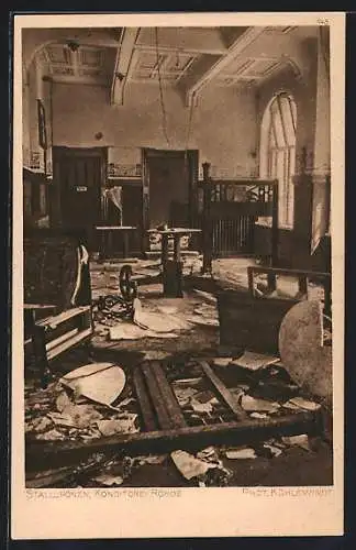 AK Stallupönen, Konditorei Rohde, Cafe nach der Verwüstung