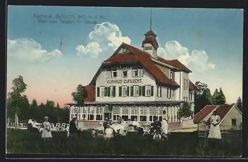 AK Zuflucht, Kurhaus mit Gästen