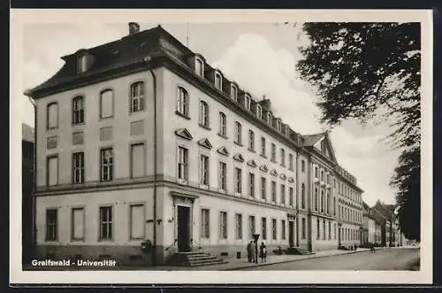 AK Greifswald, Strassenpartie an der Universität