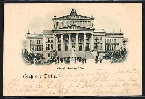 AK Berlin, Das Königliche Schauspielhaus, Gendarmenmarkt