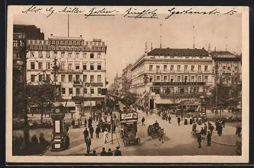 AK Berlin, Das Victoria Café, Unter den Linden, Ecke Friedrichstrasse