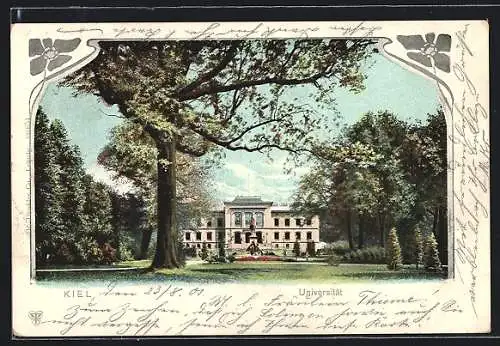 AK Kiel, Blick auf die Universität