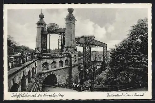 AK Henrichenburg, Das Schiffshebewerk am Dortmund-Ems-Kanal