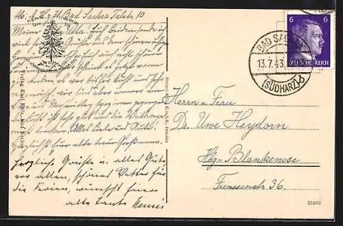 AK Bad Sachsa, Strassenpartie im Ort