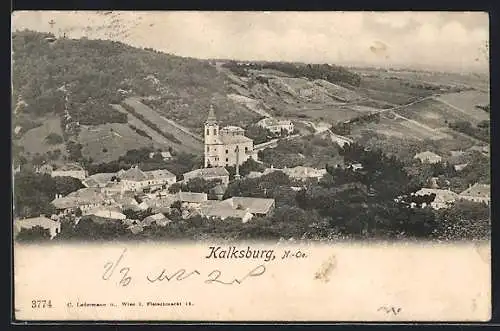 AK Kalksburg /N.-Ö., Ortsansicht aus der Vogelschau