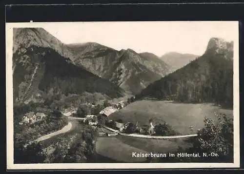 AK Kaiserbrunn /N.-Ö., Blick in das Höllental
