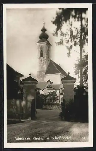 AK Wimsbach, Kirche mit Schlossportal