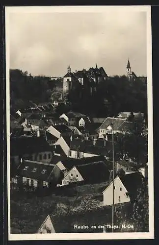 AK Raabs an der Thaya, Blick über die Dächer