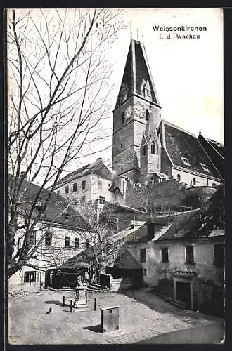 AK Weissenkirchen / Wachau, Blick auf die Kirche