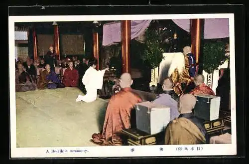 AK Eine Buddhistische Zeremonie