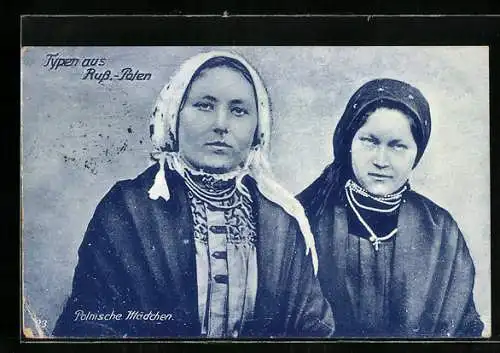 AK Zwei polnische Mädchen, Portrait
