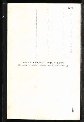 AK Bildnis eines polnischen Mädchens mit rotem Kopftuch