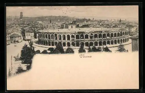 AK Verona, Blick auf das Amphitheater