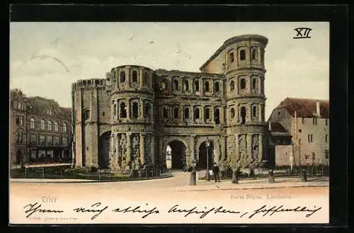 AK Trier, Landseite der Porta Nigra