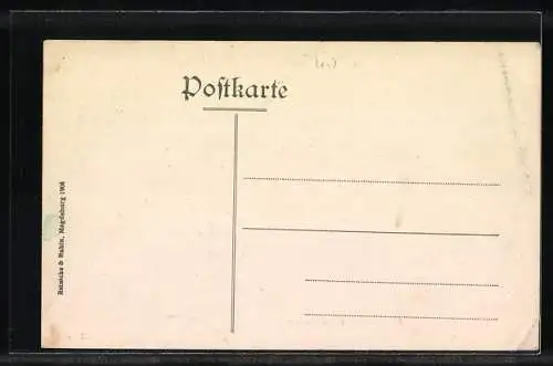 AK Trier, Partie an der Ruine Kaiserpalast