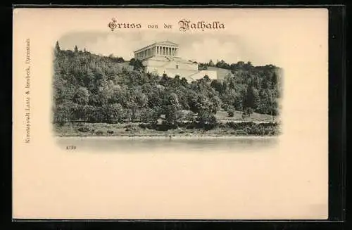 AK Walhalla mit Flusspartie