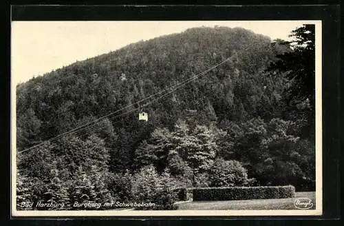 AK Bad Harzburg, Burgberg mit Schwebebahn