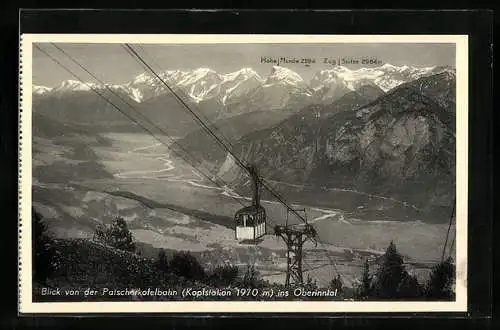 AK Patscherkofelbahn, Blick zur Seilbahn