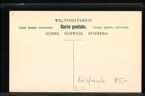 AK Schweizer Briefmarken und Wappen, Eichenlaub