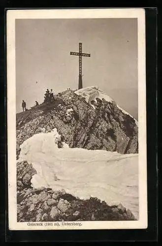 AK Untersberg, Gipfelkreuz Geiereck