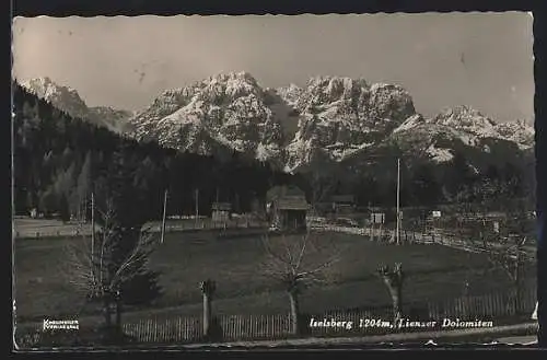 AK Iselsberg, Ortspartie mit Lienzer Dolomiten