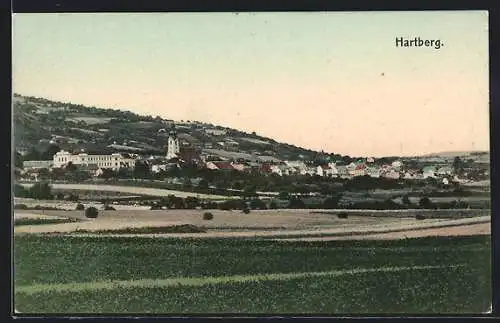 AK Hartberg, Gesamtansicht von einem Feld aus