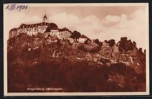 AK Riegersburg /Steiermark, Ansicht der Burg