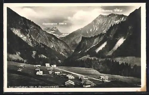 AK Bad Hopfreben /Bregenzerwald, Gesamtansicht mit Juppenspitze aus der Vogelschau