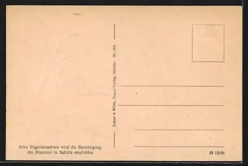 AK Alt-Sassnitz, Teilansicht mit Hotel Sassnitzer Hof