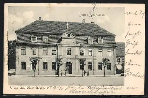 AK Stavenhagen, Partie an Reuter`s Geburtshaus