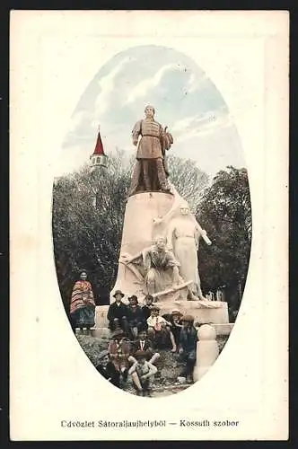 AK Sátoraljaújhely, Kossuth szobor