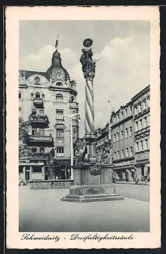 AK Schweidnitz, Dreifaltigkeitssäule
