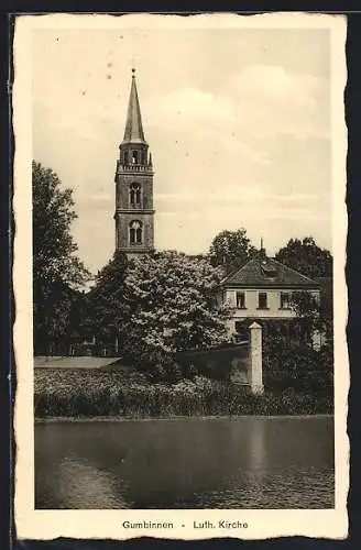 AK Gumbinnen, Blick auf die Luth. Kirche