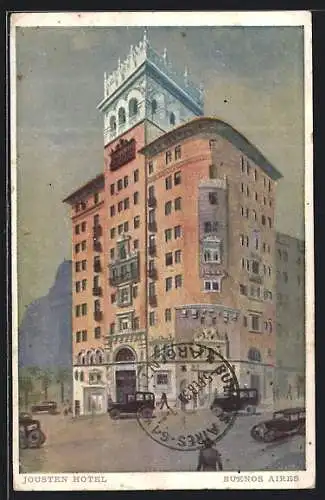 Künstler-AK Buenos Aires, Jousten Hotel